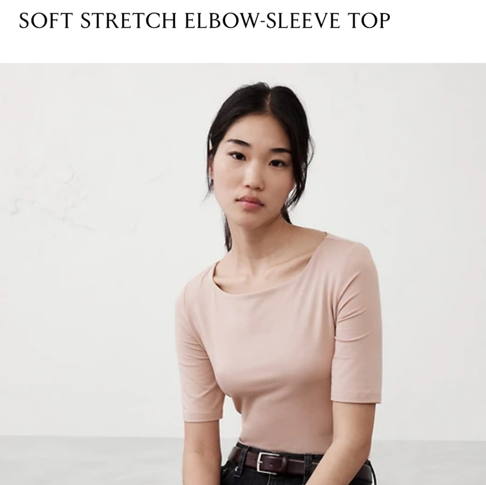 BANANA REPUBLIC ELBOW SLEEVE TEE